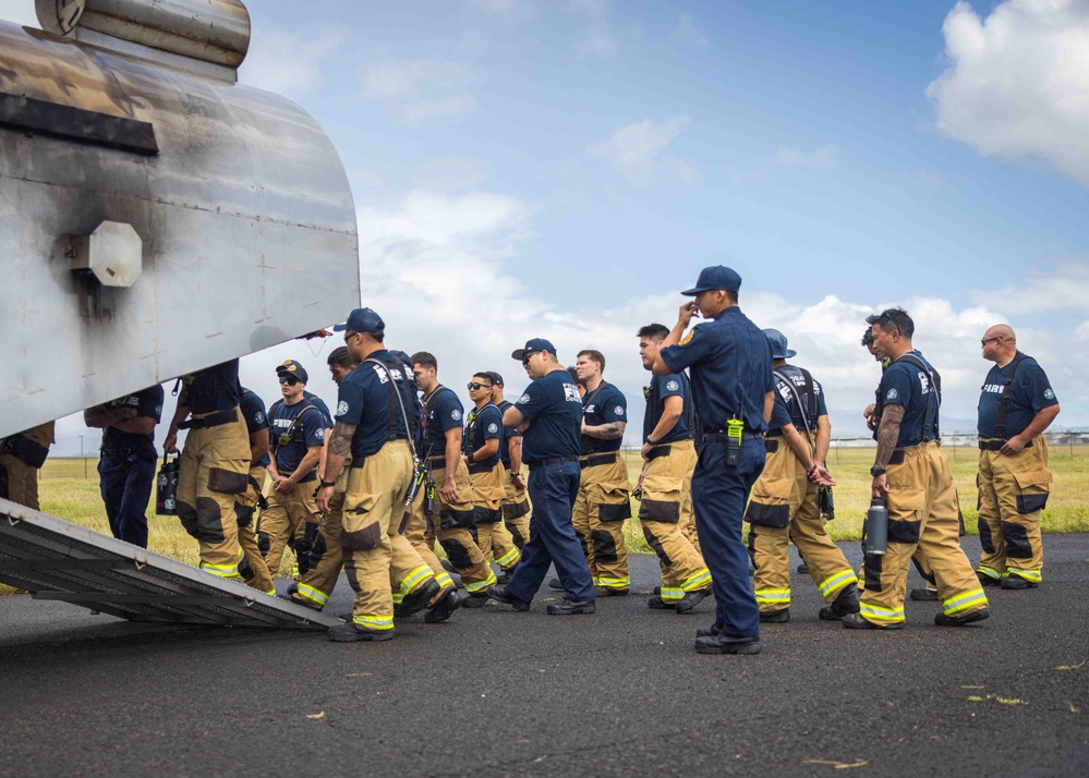 CNRH Firefighters Conduct Live Burn Training