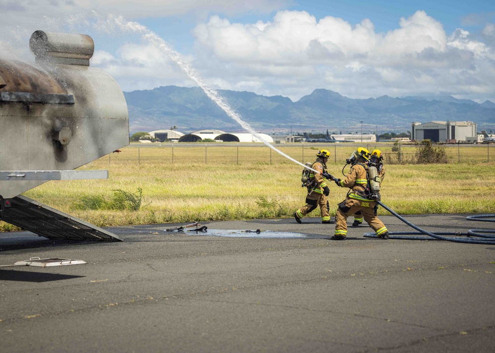 CNRH Firefighters Conduct Live Burn Training