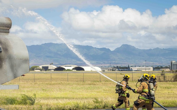 CNRH Firefighters Conduct Live Burn Training