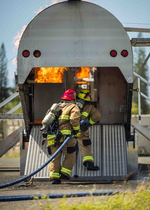 Fort McCoy Natural Resources Branch Chief speaks to media aboout prescribed burn process