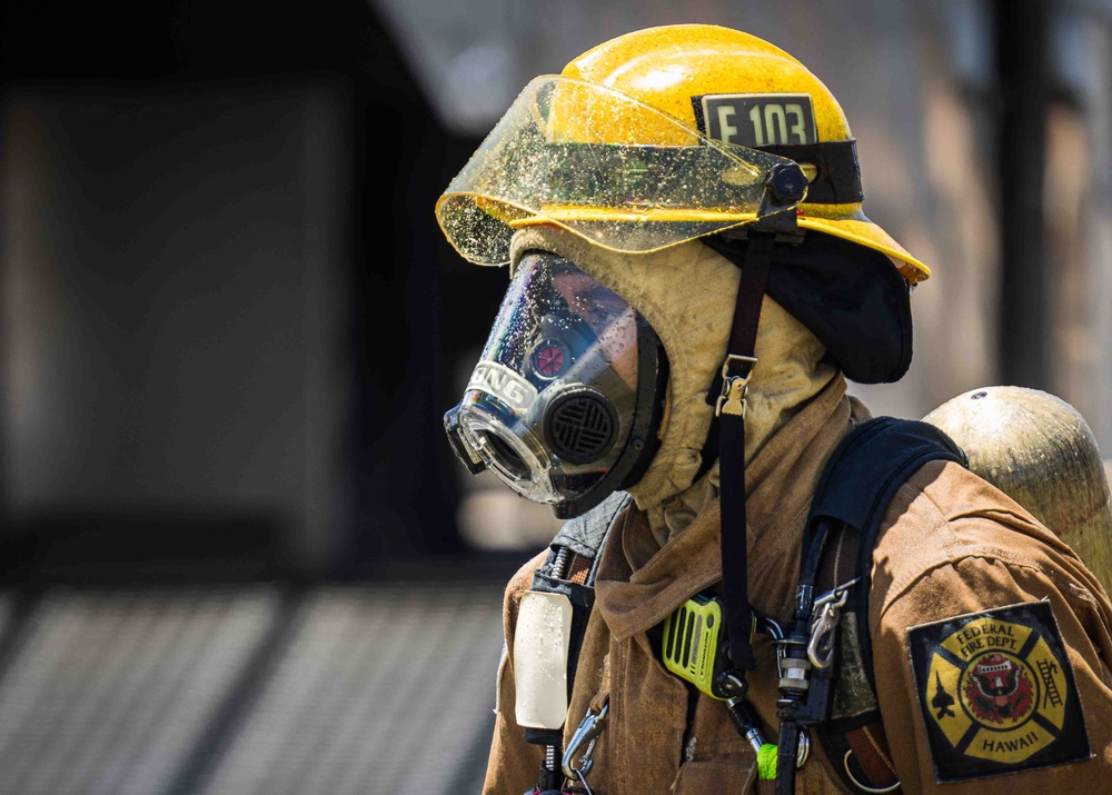 CNRH Firefighters Conduct Live Burn Training