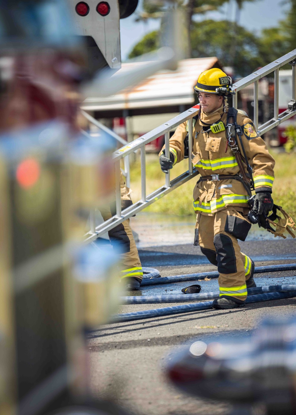 CNRH Firefighters Conduct Live Burn Training