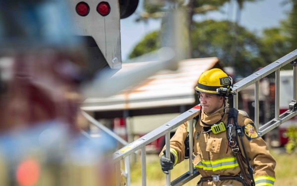 CNRH Firefighters Conduct Live Burn Training