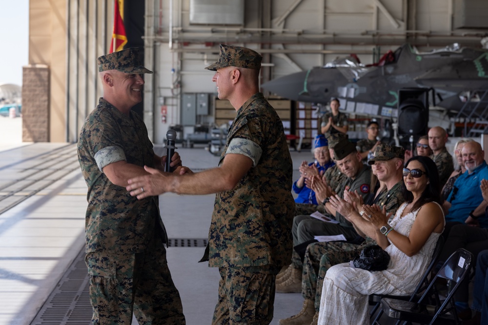 VMFA-225 conducts a relief and appointment ceremony