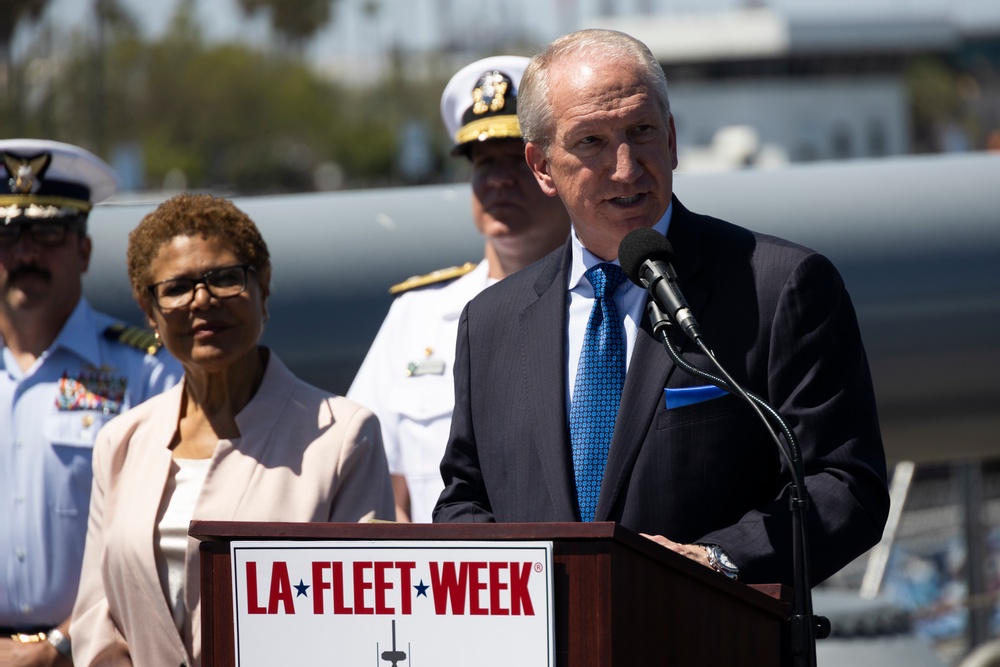 LA Fleet Week 2025: officials host press conference aboard USS Iowa