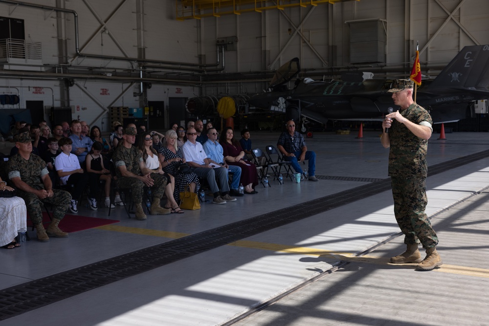 VMFA-225 conducts a relief and appointment ceremony