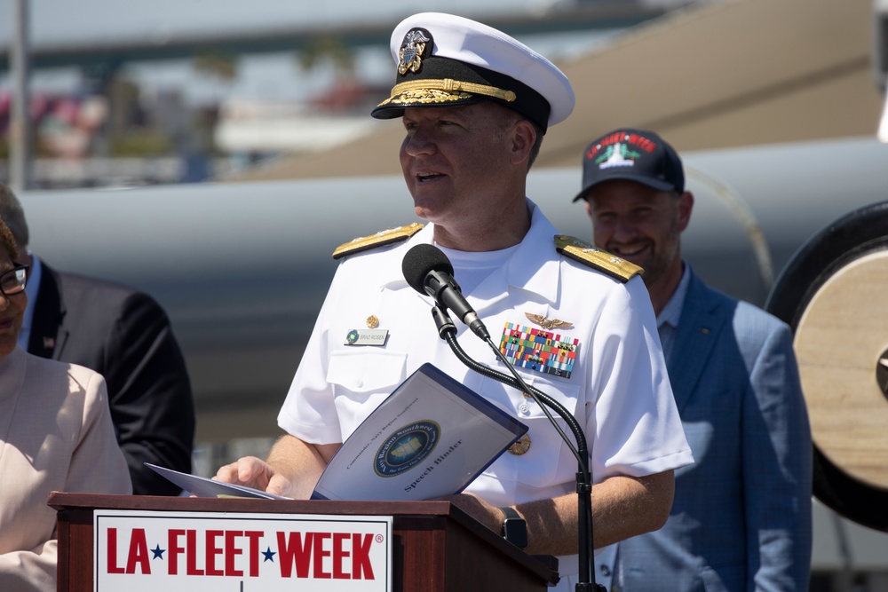 LA Fleet Week 2025: officials host press conference aboard USS Iowa
