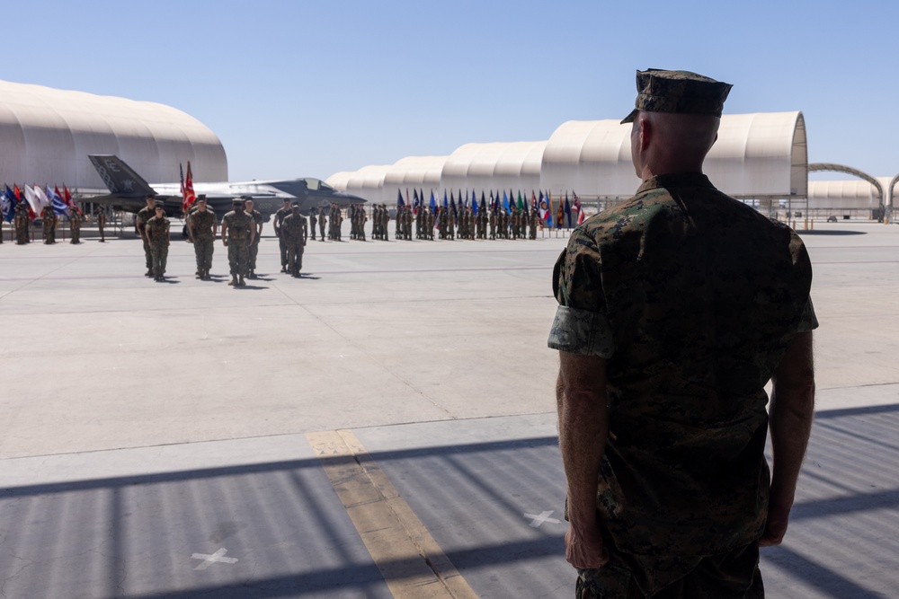 VMFA-225 conducts a relief and appointment ceremony