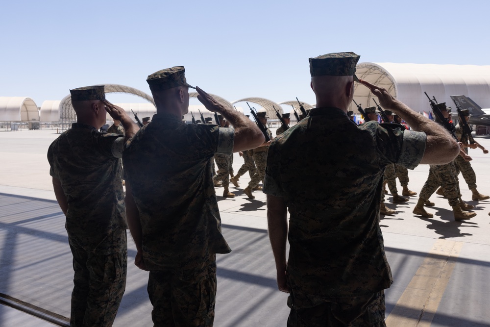 VMFA-225 conducts a relief and appointment ceremony