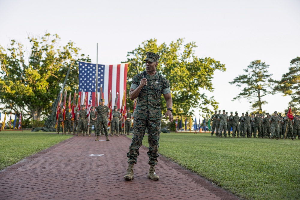 2d Marine Division Commanding General Change of Command