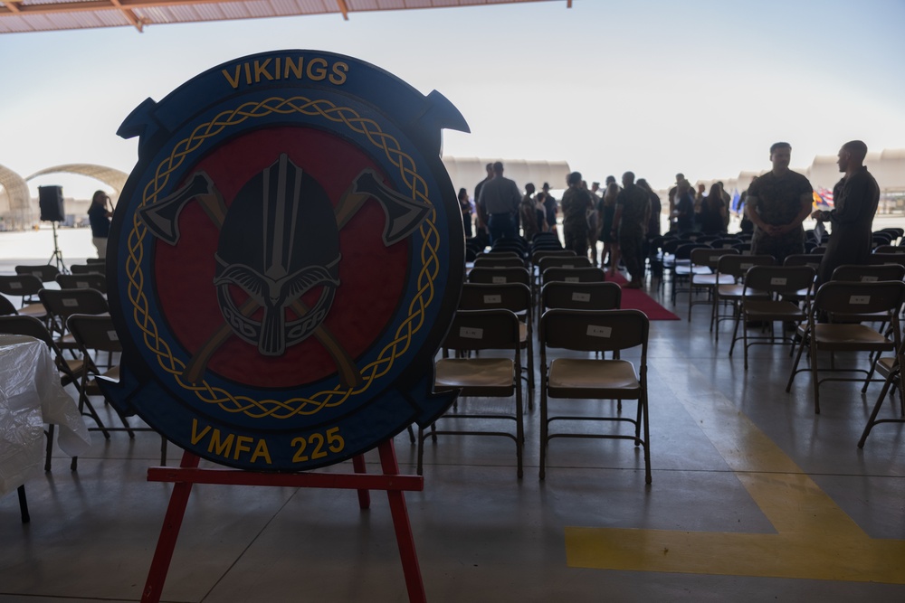 VMFA-225 conducts a relief and appointment ceremony