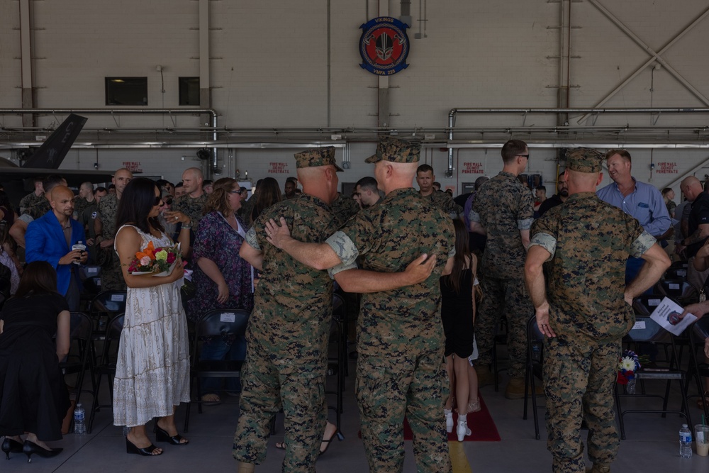 VMFA-225 conducts a relief and appointment ceremony
