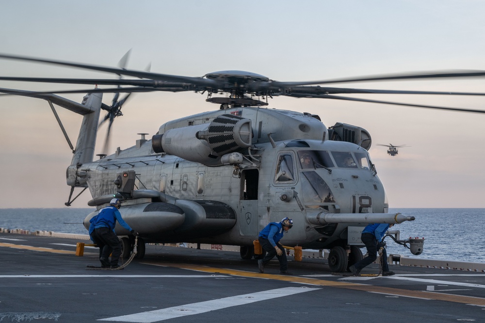 USS America (LHA 6) Conducts Flight Operations