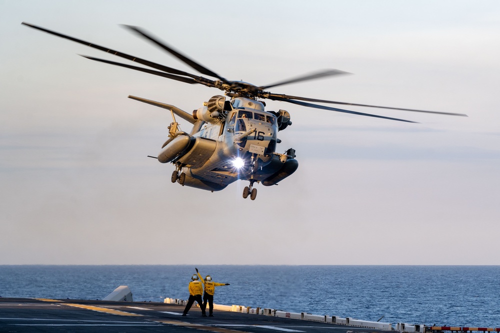 USS America (LHA 6) Conducts Flight Operations
