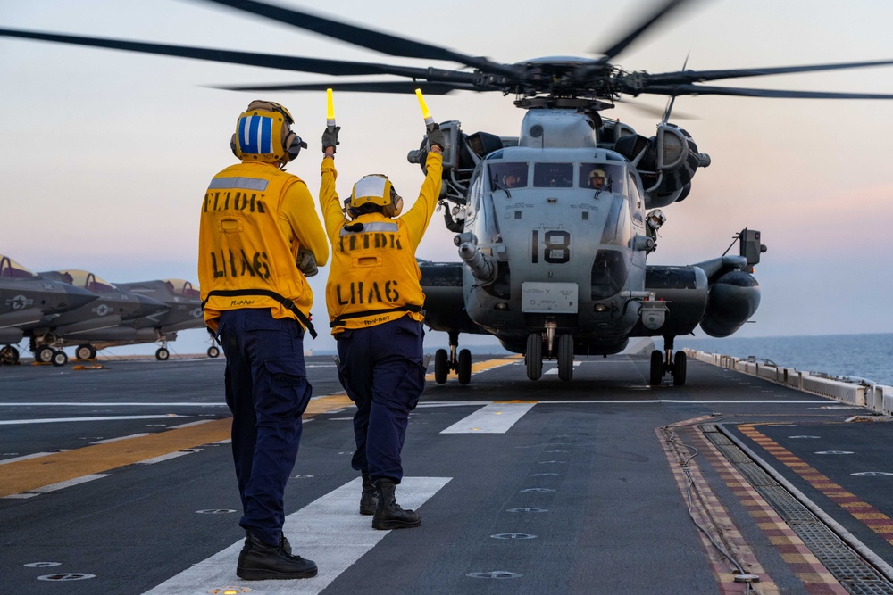 USS America (LHA 6) Conducts Flight Operations