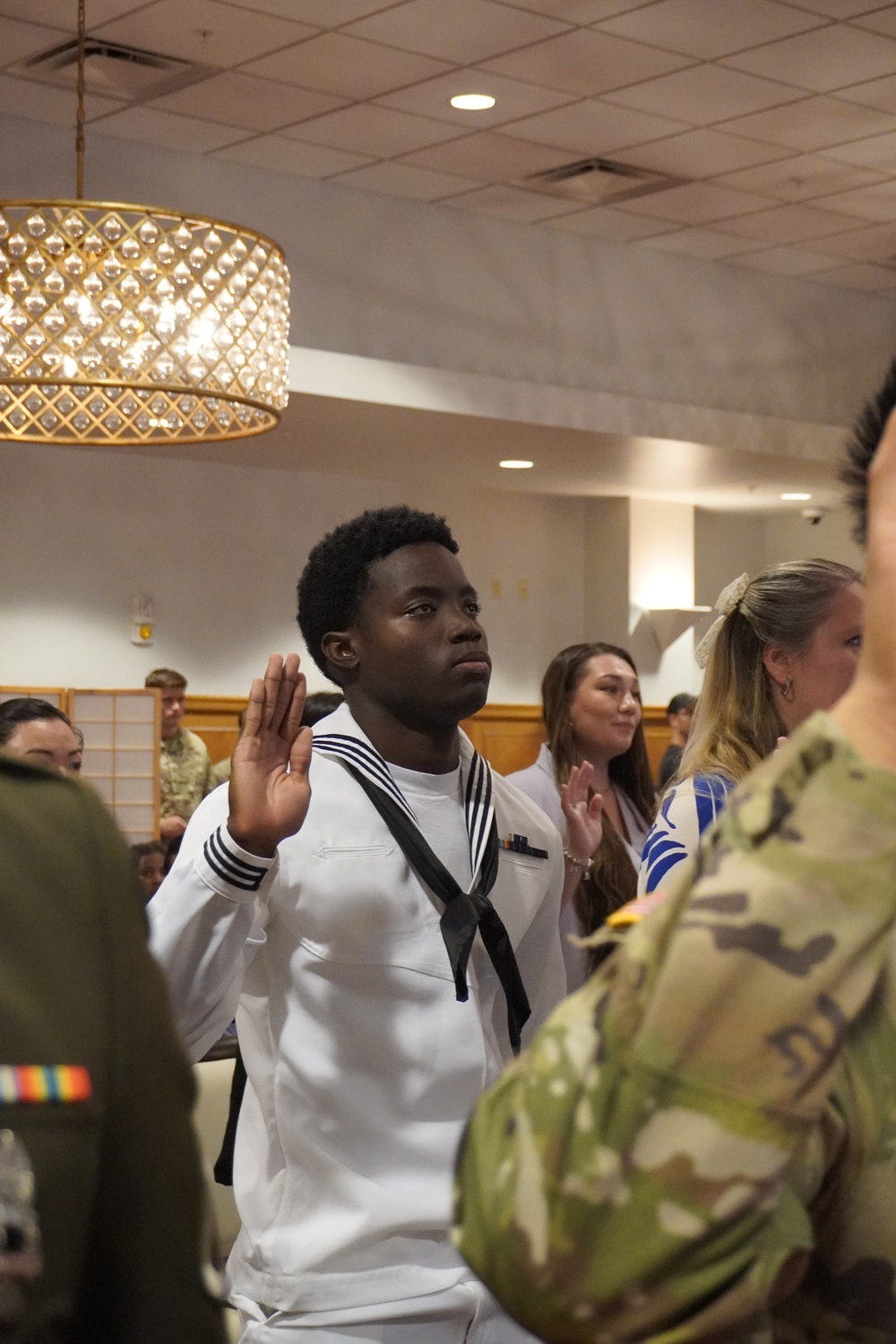 Constructionman Murrise Thomas Naturalization Ceremony