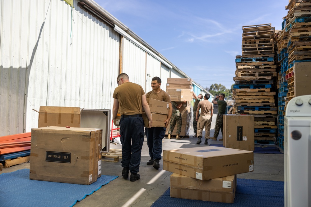 Marines, Sailors volunteer at Habitat for Humanity during LA Fleet Week