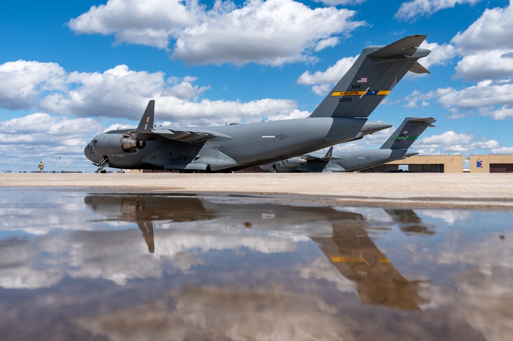 Air Mobility Command provides airlift support at Whiteman AFB
