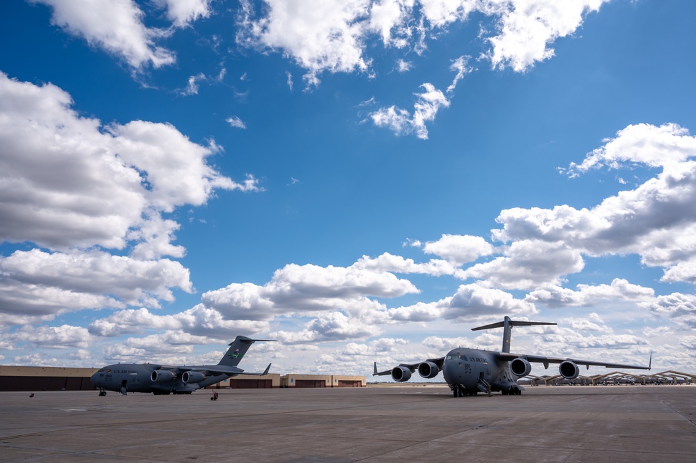 Air Mobility Command provides airlift support at Whiteman AFB