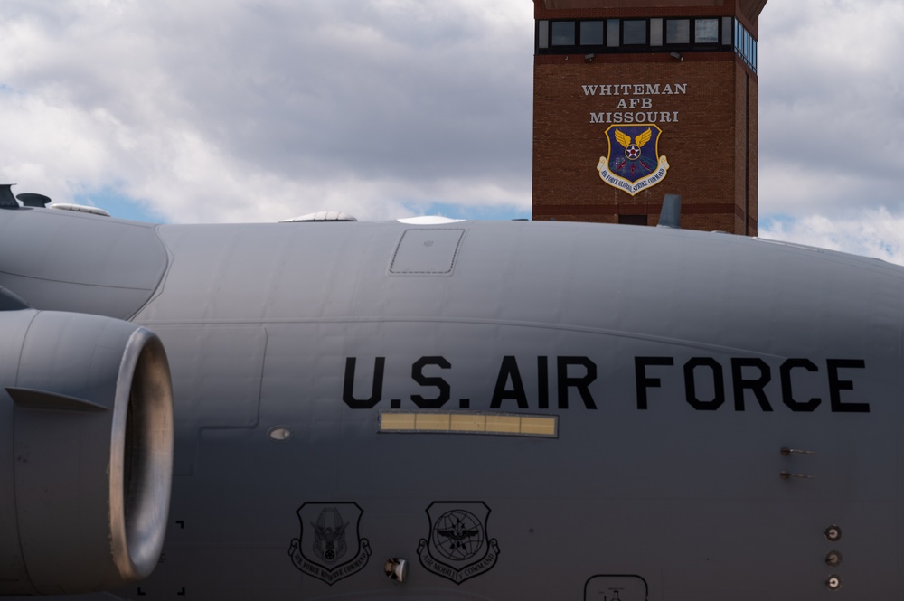 Air Mobility Command provides airlift support at Whiteman AFB