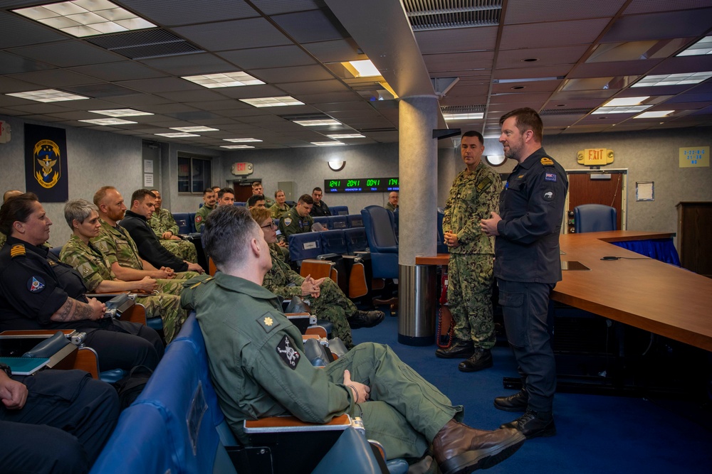 C7F Hosts Staff Talks with NZDF Aboard Blue Ridge