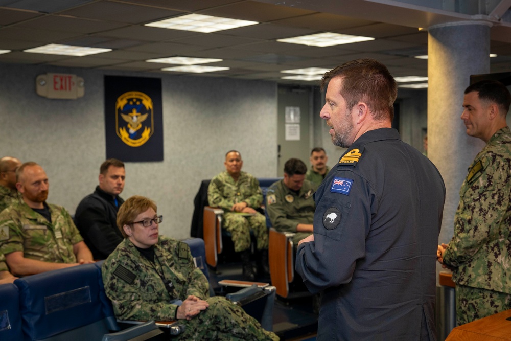 C7F Hosts Staff Talks with NZDF Aboard Blue Ridge