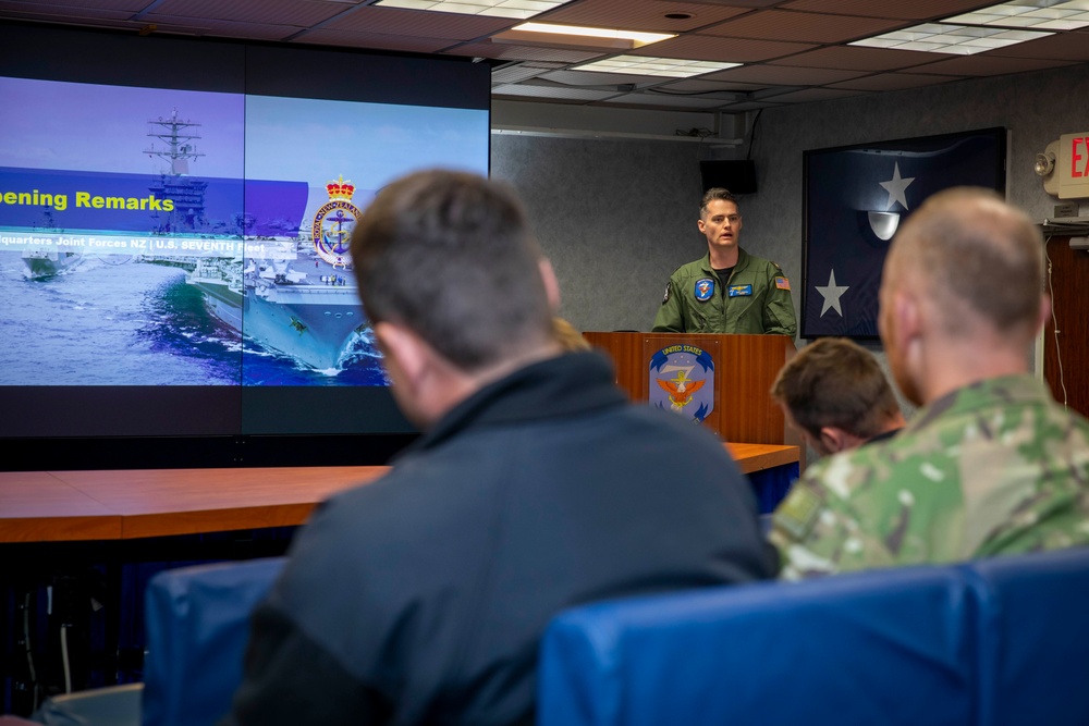 C7F Hosts Staff Talks with NZDF Aboard Blue Ridge