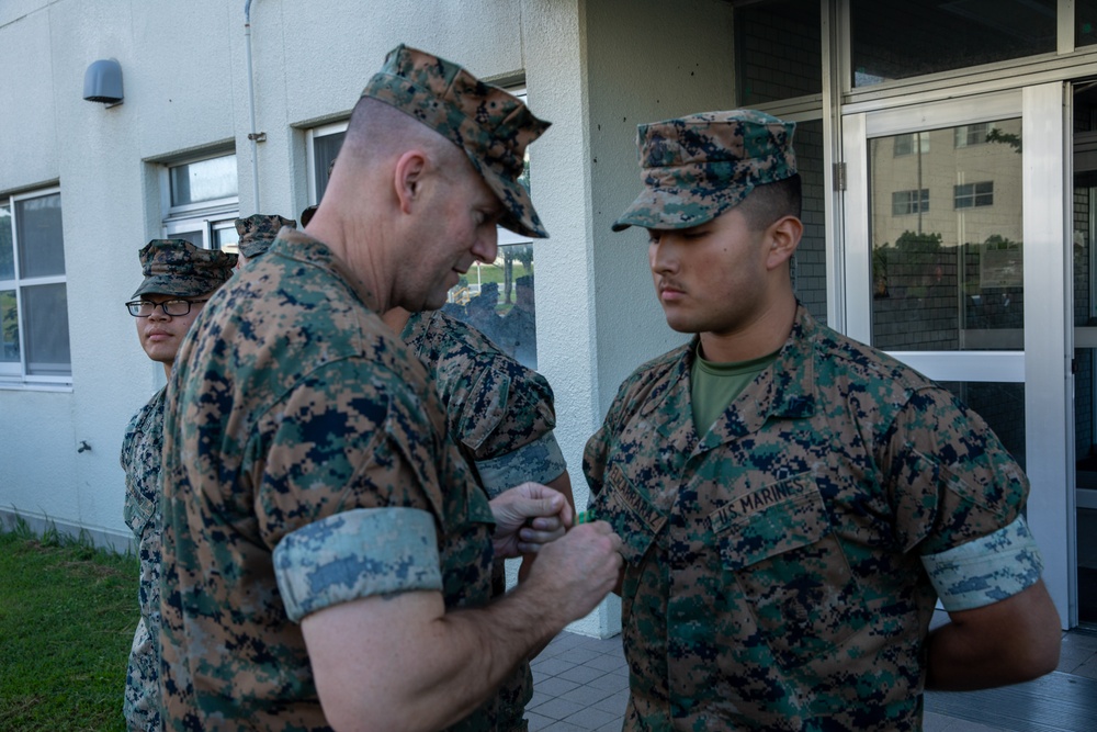 U.S. Marines Awarded the Navy and Marine Corps Achievement Medal