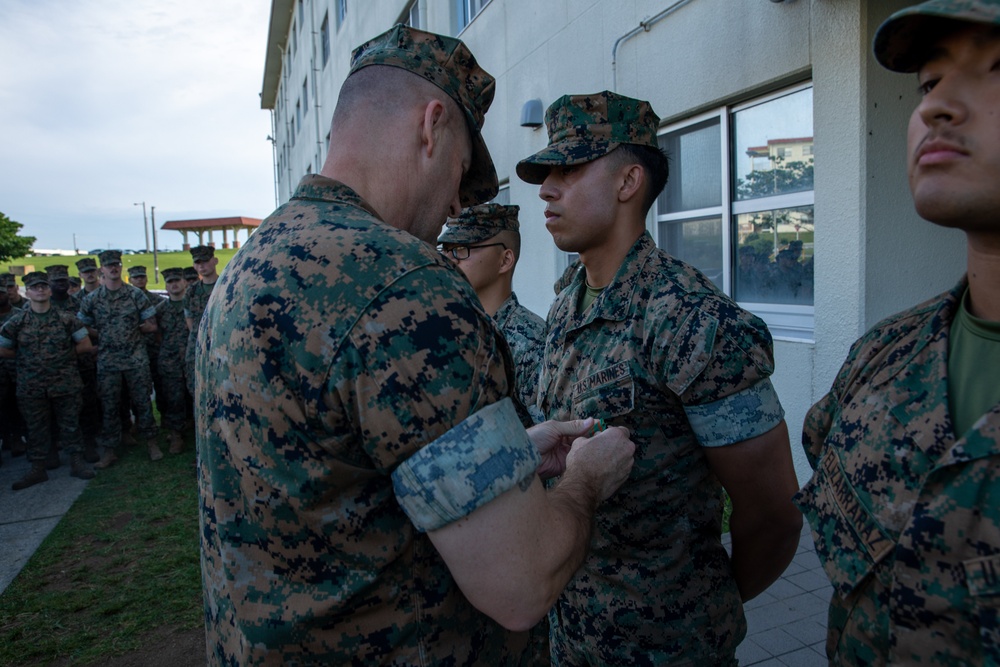 U.S. Marines Awarded the Navy and Marine Corps Achievement Medal