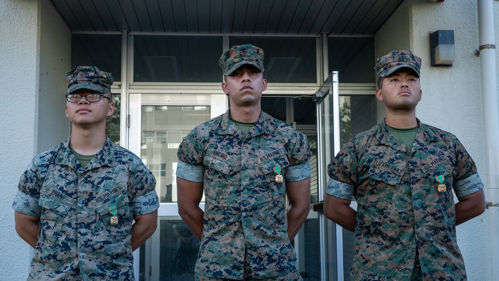 U.S. Marines Awarded the Navy and Marine Corps Achievement Medal