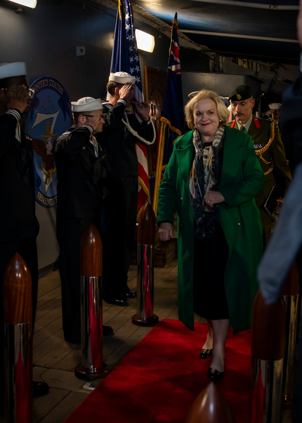 C7F Hosts Reception Aboard Blue Ridge