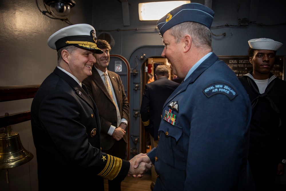 C7F Hosts Reception Aboard Blue Ridge