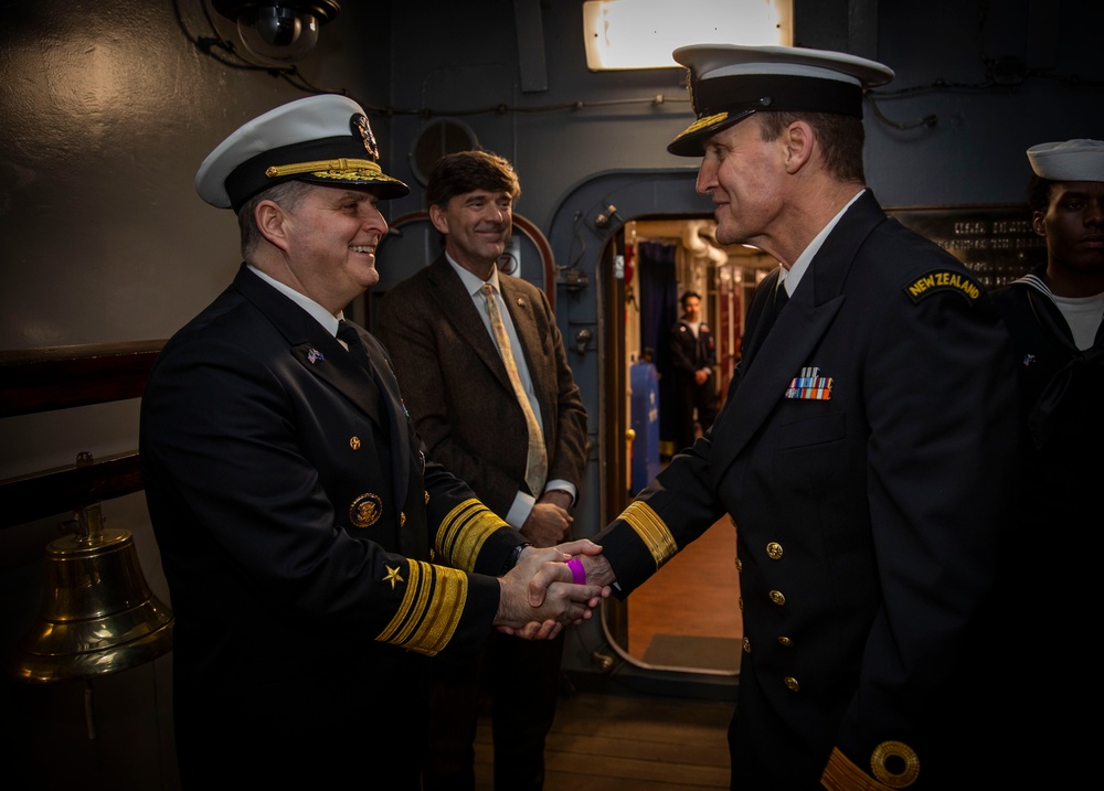 C7F Hosts Reception Aboard Blue Ridge