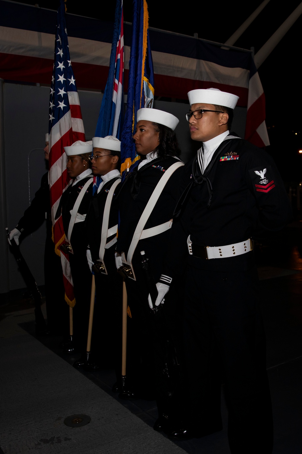 C7F Hosts Reception Aboard Blue Ridge