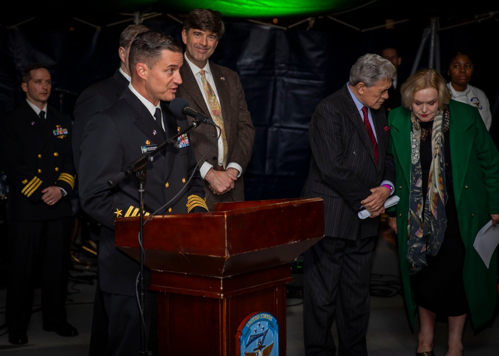 C7F Hosts Reception Aboard Blue Ridge