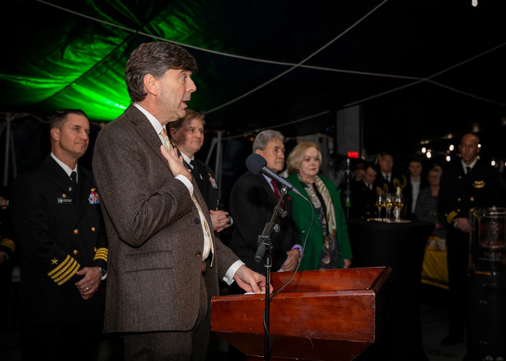 C7F Hosts Reception Aboard Blue Ridge