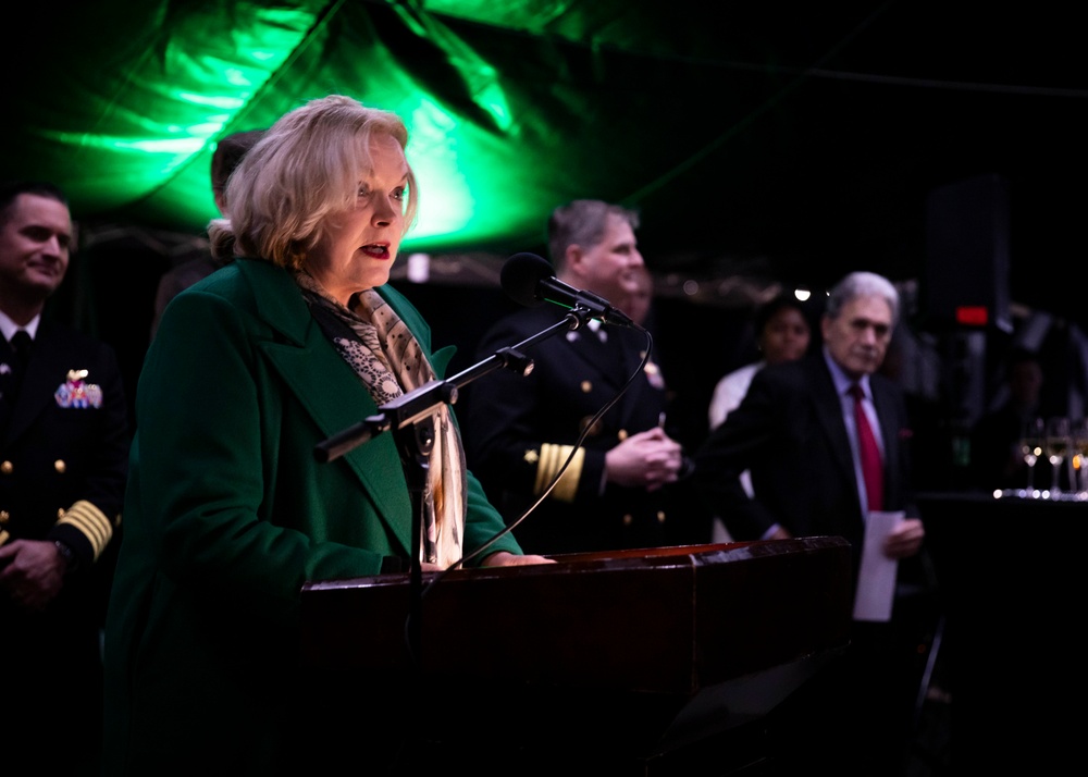 C7F Hosts Reception Aboard Blue Ridge