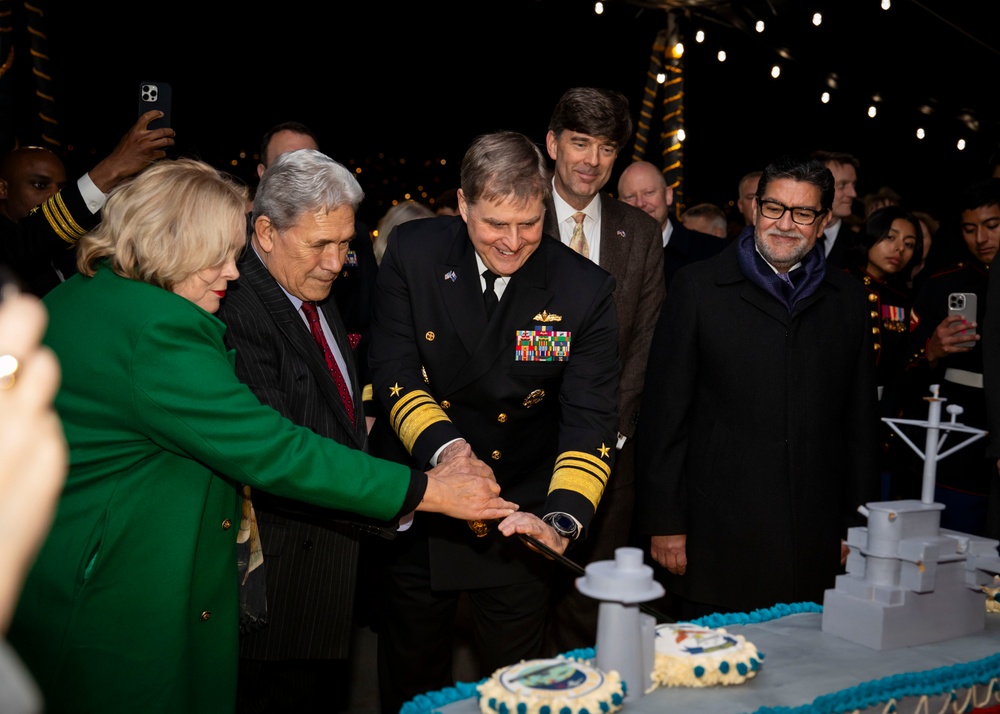 C7F Hosts Reception Aboard Blue Ridge