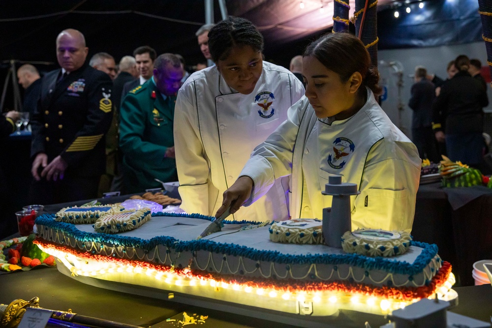 C7F Hosts Reception Aboard Blue Ridge