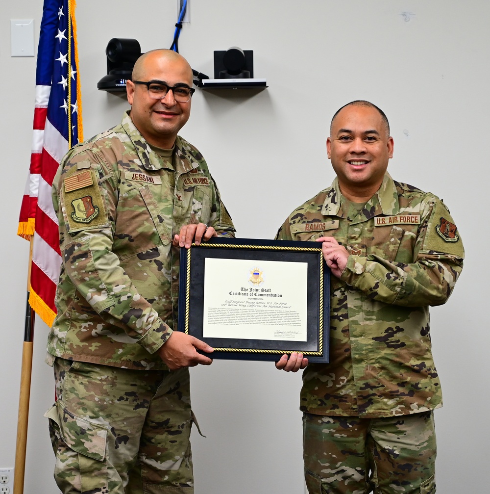 129th Rescue Wing Recognizes Wing Staff Members