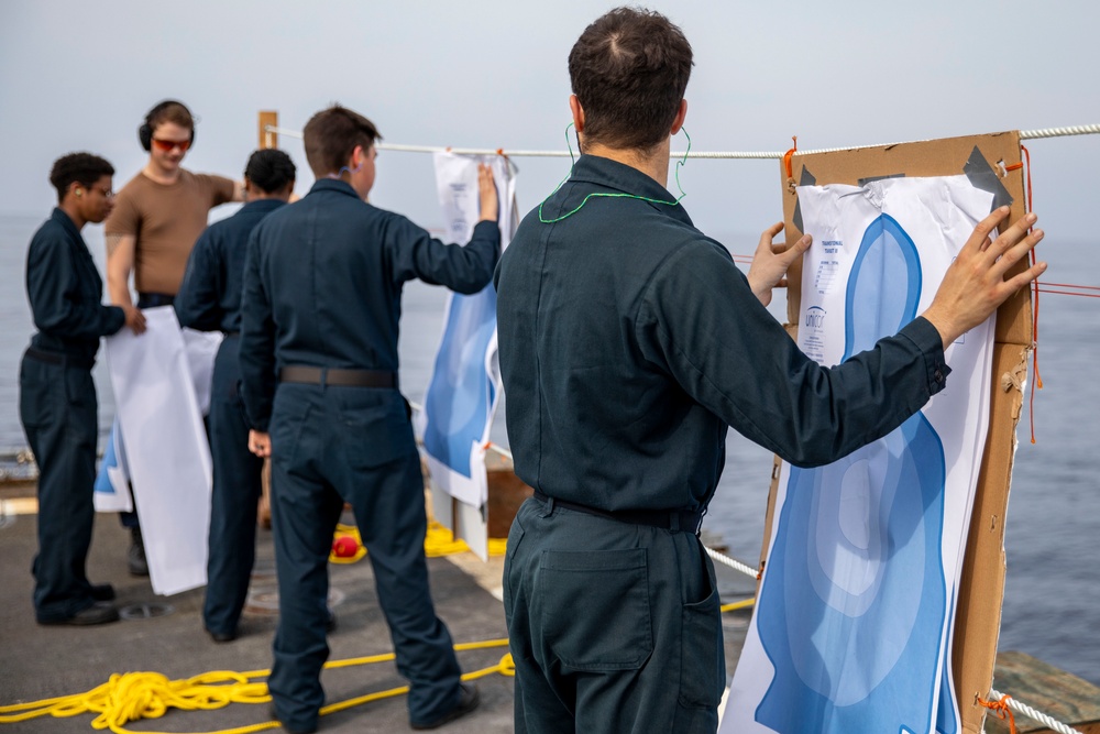 USS Preble Conducts Gun Shoot