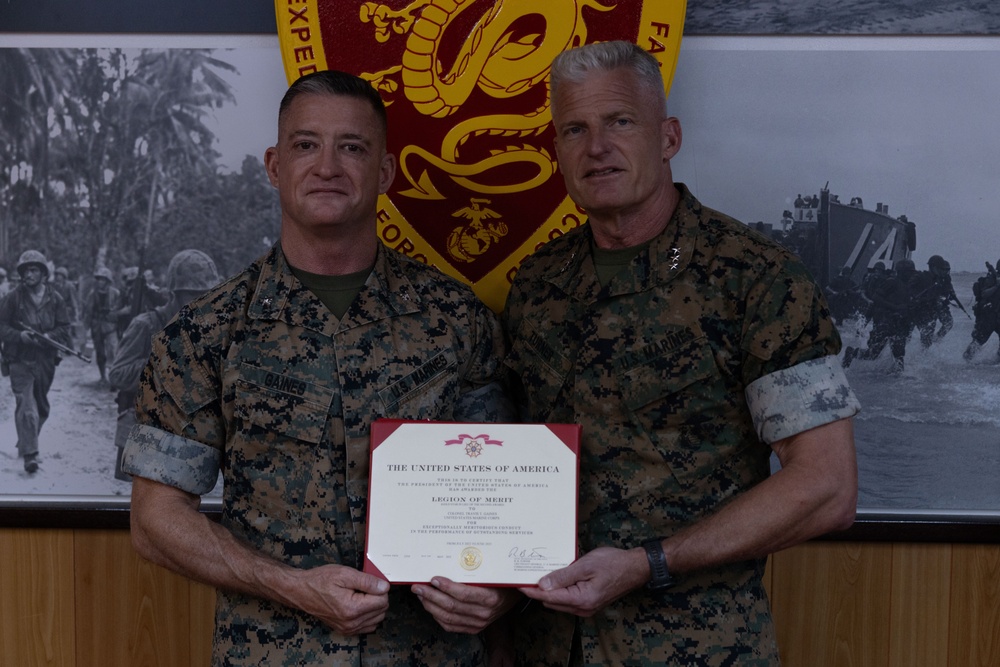 Col. Travis Gaines Awarded the Legion of Merit