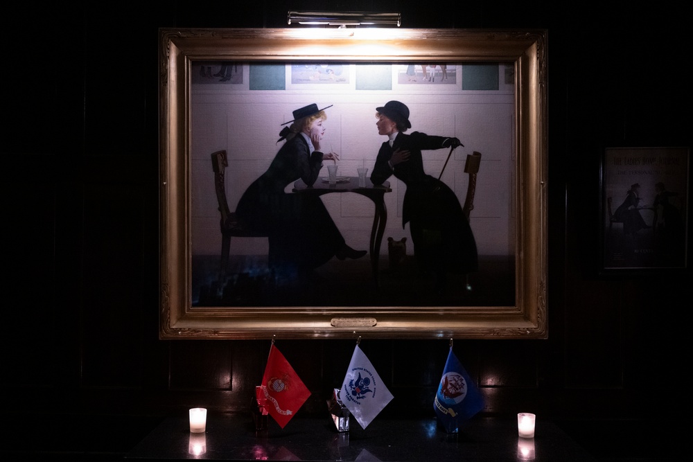 FWNY25: U.S. service members and club members attend dinner at the National Arts Club