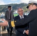 Distinguished visitors tour USS Blue Ridge (LCC19)