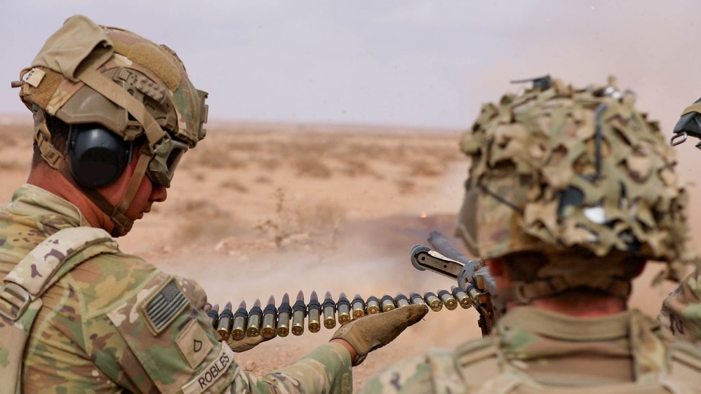 173rd Airborne conducts live-fire training during African Lion 2025