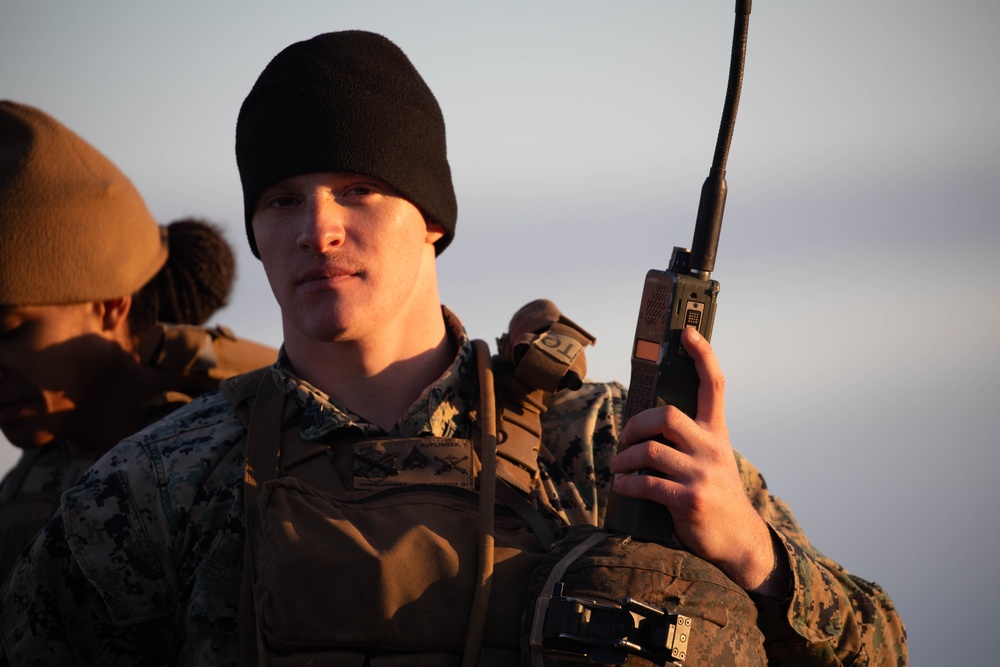Marine Corporal Thomas Ruplinger in Visby, Sweden conducting HIMARS exercise with NATO allies during Swift Response