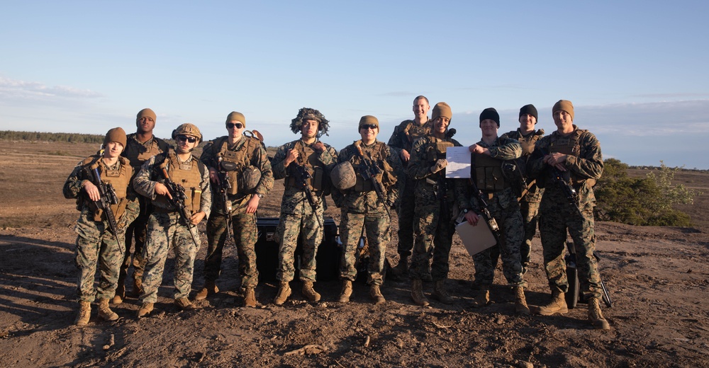 The Marines of Fox Battery 210 in Visby, Sweden