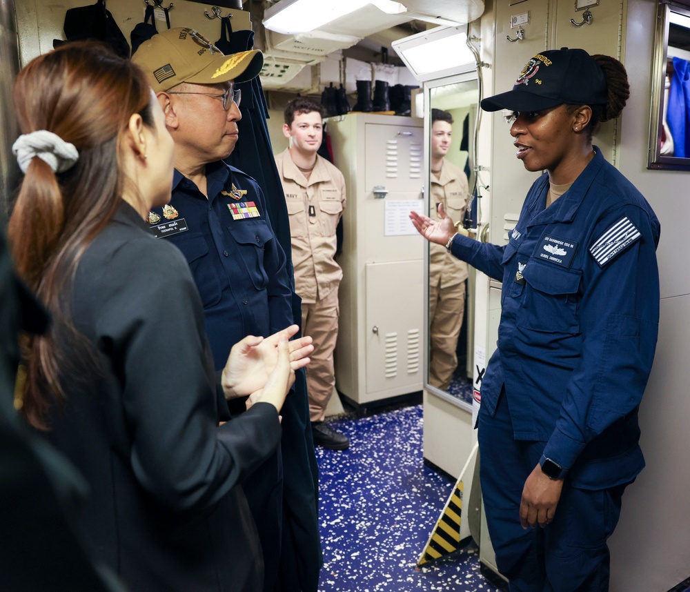 Directorate of Royal Thai Armed Forces’ Joint Personnel Visits USS Bainbridge (DDG 96)