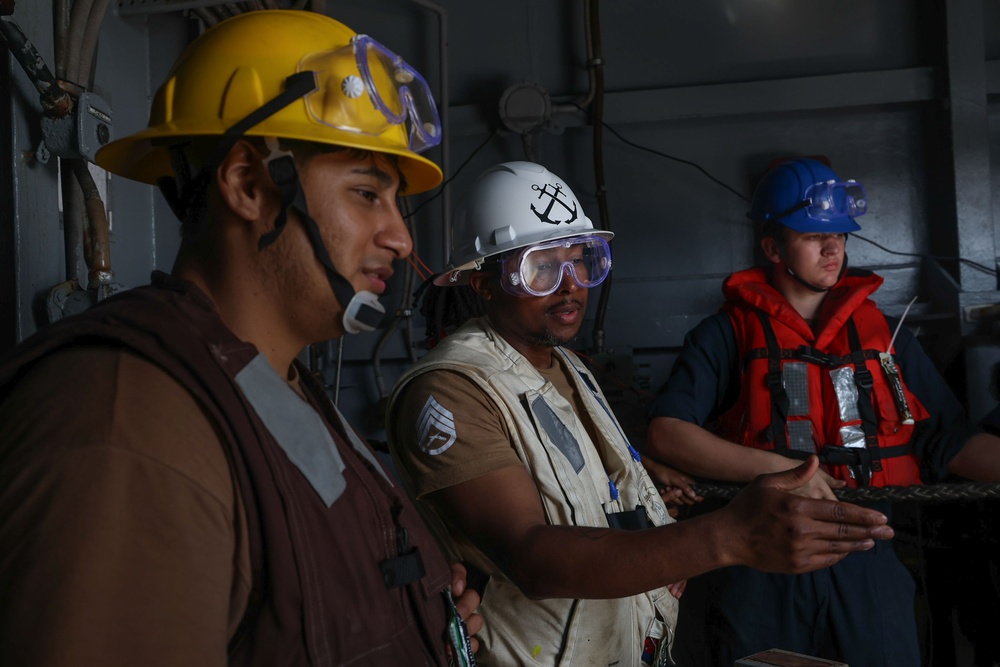 USS Iwo Jima Conducts a Replenishment at Sea