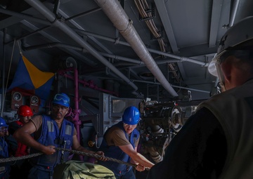 USS Iwo Jima Conducts a Replenishment at Sea